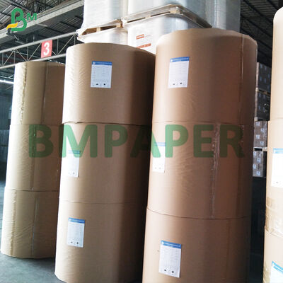 Papel para rótulo de garrafa de bebida 70gsm, revestimento simples, papel brilhante