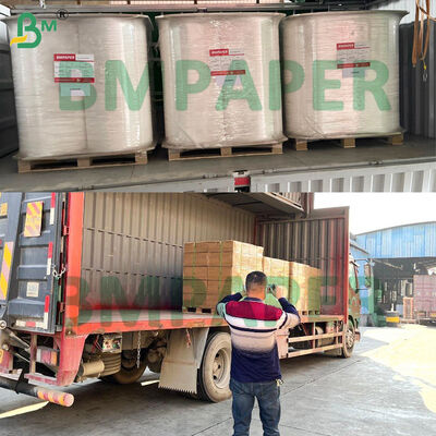 Papel de embrulho branco leve ou com impressão personalizada em rolos fendidos para embalagem individual de palhinhas