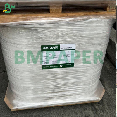 Papel de embrulho branco leve ou com impressão personalizada em rolos fendidos para embalagem individual de palhinhas