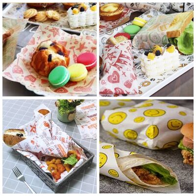 Papel branco de qualidade alimentar à prova de gordura Jumbo Roll 40GSM 45GSM para impressão flexográfica