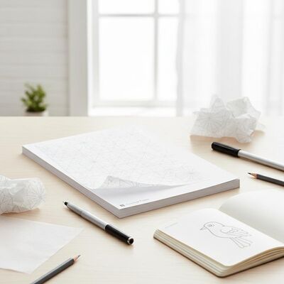 Papel de rastreamento branco translúcido padrão papel de rastreamento para costurar desenho esboçar