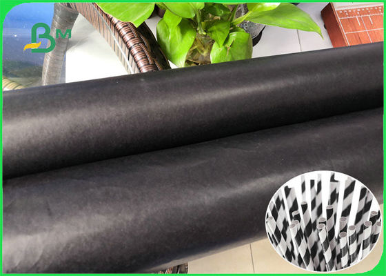 80G 135G Rolo de papel de palha impresso em cores pretas