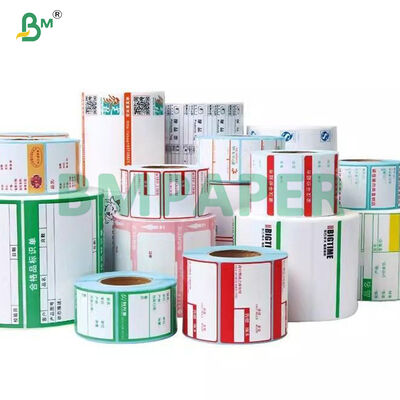 Rolo revestido do papel do Glassine da etiqueta do silicone lateral semibrilhante superior branco um