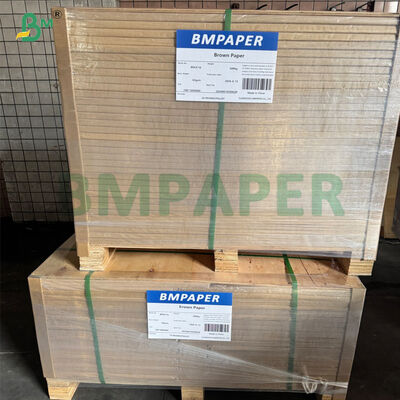 Boa resistência à dobragem Papel Kraft revestido em PE castanho para embalagens alimentares