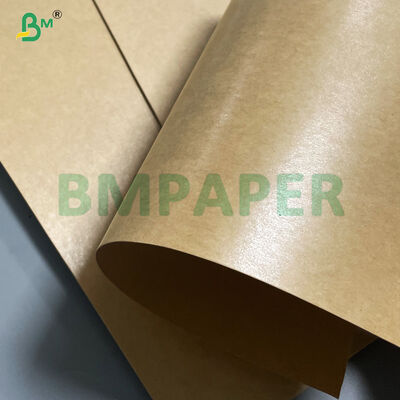 Boa resistência à dobragem Papel Kraft revestido em PE castanho para embalagens alimentares