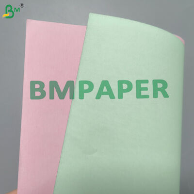 80 gm CFB Papel base NCR sem carbono duplo revestido Frente e traseiro Impressão digital Matéria-prima