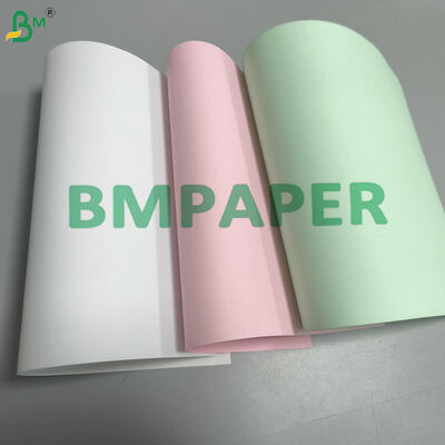 80 gm CFB Papel base NCR sem carbono duplo revestido Frente e traseiro Impressão digital Matéria-prima