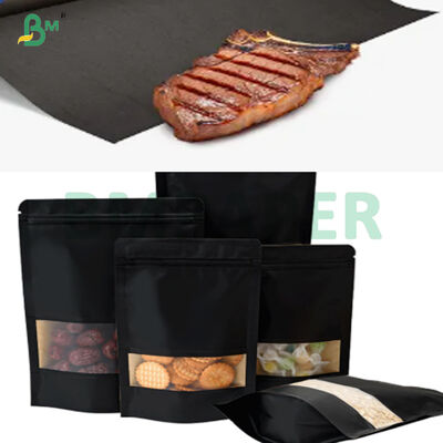 Papel Kraft Preto de Grau Alimentício 80g para Embalagem Externa de Alimentos