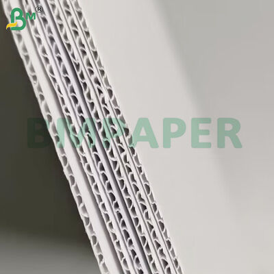 140+100+140gsm White E Flute Corrugated Board High Stiffness