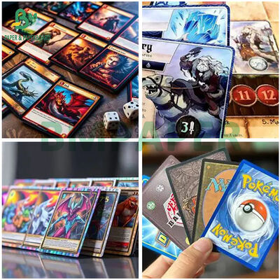 C2S à prova de luz Cartão branco núcleo preto 300 grs 310 grs para trocas de cartas de jogo