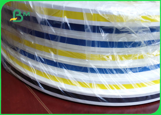 papel de palha 28g & 60g & 120g azul Rolls impressão da tira flexível do FSC & do FDA