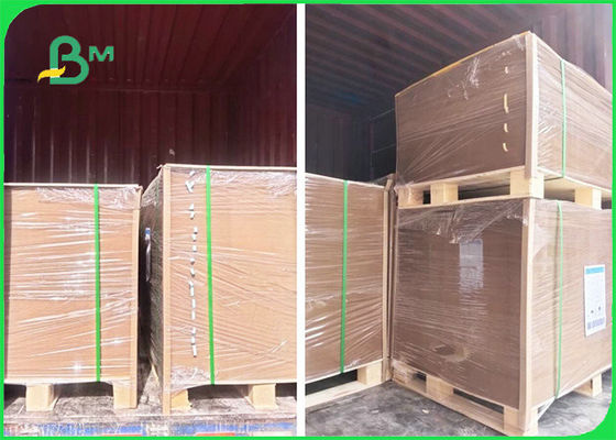 125gsm - papel certificado FSC do forro de Brown Kraft do Virgin 400gsm para sacos de papel