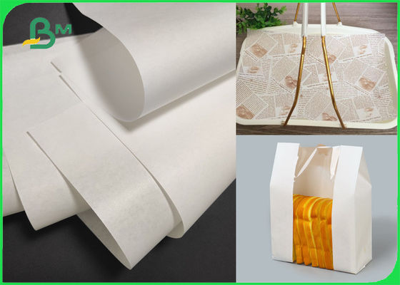 Branco 35 - papel de papel dos forros da cesta do alimento do envolvimento do sanduíche 90gsm