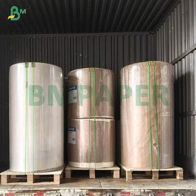 Papel de Embalagem Alimentar Biodegradável Kraft Branco Semi Extensível de 50lb 55lb em Rolo