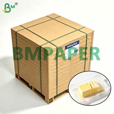 Papel para Embalar Manteiga, Kit de Papéis Resistentes à Gordura Brancos de 45gsm, Grau 12, Folhas de 19in X 13in