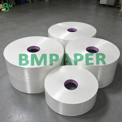 Papel Base para Palha Branco de Grau Alimentício 24g 28g para Manga de Embalagem de Palha de Papel Embrulhada Individualmente, Mexedor de Café